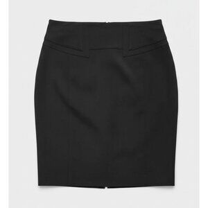 Vintage Express Black Pencil Skirt - Size 6 - Y2K Office Siren Aesthetic stretch